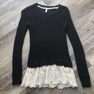 Lace sweater